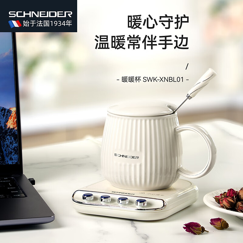 SCHNEIDER施耐德暖暖杯 便攜式養(yǎng)生杯多功能電燉杯SWK-XNBL01 0.38L
