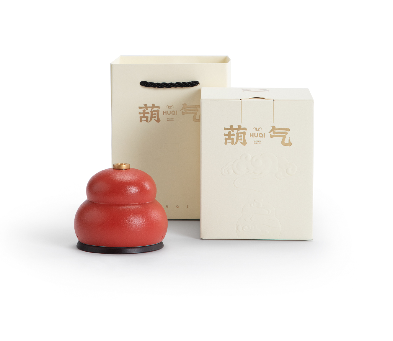 葫氣香爐-中國紅